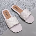 thumbnail image 6 of BLESIYA Slide sandals for women, flat sandals, soft leather slippers, fashion slides for 40 41, 6 of 8