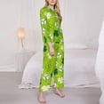 thumbnail image 3 of Haiem St Patrick's Day7 Pattern Women’s Long-sleeve Sleepwear,Sleepwear Set,2-piece Loungewear Set,Soft PJs Comfy Nightwear with Pockets-Medium, 3 of 7