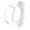 White, variant on Jiawu Vintage Retro Telephone Handset, Cell Phone Receiver MIC Microphone Speaker for Cellphone, Smartphone and Computers, Old Telephone Headse with 3.5 mm Socket ()