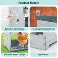 thumbnail image 2 of Leumius Nesting Boxes for Chickens,4-Hole Chicken Nesting Boxes Wall Mount,Large Vented Holes Chicken Coop Box for Outdoor Chicken Coop Farm Yard,Green, 2 of 7