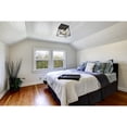 thumbnail image 2 of Z-Lite 447F14-MB-OBR Trestle 3 Light 14" Wide Semi-Flush Ceiling Fixture - Matte Black /, 2 of 5
