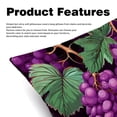 thumbnail image 2 of Grape Velvet Throw Pillow Covers Set of 2 | Unique Patterns in 16x16, 18x18, 20x20 Inches |for Home Decor and Gifts | Includes Pillow Inserts | Throw Pillow Inserts Included, 2 of 6