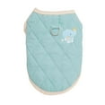 thumbnail image 2 of CBFFDC Exquisite Workmanship Pet Clothing Cozy Korean Style Pet Clothes Thickened 2 leg Button Closing Comfortable to Wear with Traction Rope, 2 of 7