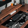 thumbnail image 5 of Black and White Desk Mat Dark Nature Forest Mouse pad XXL Starry Night Mountain Desk pad Aesthetic Moon and Stars Mousepad XXL for Laptop Computer Mouse Gaming Keyboard Mat, 31.5 X 15.8 in, 5 of 6