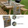 thumbnail image 5 of Sunflower Checked Table Runner - 60 Inch Long, Kitchen Dining Table Runner Dresser Scarves, Vintage Garden Floral Bees Farmhouse Farmhouse Decor for Coffee Tables Wedding Party Banquet, 5 of 8