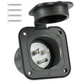 thumbnail image 1 of 15 Amp Shore Power Inlet Plugs 125V Flange Inlet RV Power Outlet Socket with Waterproof Cover and Screws, 1 of 9