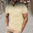 thumbnail image 2 of YLSDY 2026 Mens Shirts Casual Stylish Button Down Short Sleeve Collared Shirt Summer Vacation Shirts Athletic Pullover Tees Khaki XXL, 2 of 5