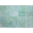thumbnail image 2 of Addison Rugs Mayfield Washable Transitional Patchwork Teal Rectangle Rug, 1'8" x 2'6", 2 of 5