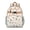 Beige-70, variant on Cartoon Puppy Pattern Backpack Funny Dog Illustration with Abstract Artistic Elements for Students