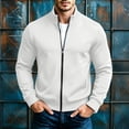 thumbnail image 2 of Frnrwgo Mens Sweatshirt Loose Fit Stand Collar Long Sleeve Solid Color Sports Casual Home Top, 2 of 10