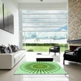 thumbnail image 6 of Ahgly Company Indoor Square Patterned Light Green Area Rugs, 3' Square, 6 of 6