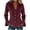 01 Wine, variant on Fewfanhot Womens Tops Long Sleeve Button Down Shirts Casual Loose Fit Collared Blouses