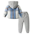 thumbnail image 5 of Kogui Baby Boy Outfits Boys' Tracksuit - 2 Piece Pullover Hoodie and Jogger Pants - Activewear Set for Boys Size 3 6 Months (Sky Blue,3-6 Months), 5 of 9