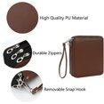 thumbnail image 3 of GHSDFBB Deluxe PU Leather Pencil Case with Zipper Closure, Brown, 127 Count, 3 of 6