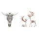 thumbnail image 1 of Escultura Artística De Cabeza De Toro Tribal Para Colgar En La Pared, Adorno Para Oficina, Casa De Campo, Dormitorio, Estatuas De Reno Europeas, Artesanía Coleccionable, Decoración Para, 1 of 8