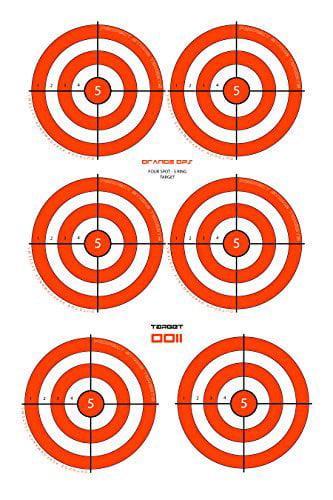 Perfect Strike SHOOTING Targets. ORANGE OPS No. 011 Heavy Paper Targets ...