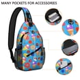 thumbnail image 2 of Colorful Donut Sling Bag - Sweet Dessert Crossbody Backpack for Travel & Outdoor Adventures - Durable & Comfortable Anti-Theft Daypack for Commuters, 2 of 5