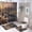 Beautiful Forest, variant on 4 Piece Rustic Vintage Wolf Shower Curtain Set with Rugs, Three Animals Winter Forest Include Bathroom Non-Slip Floor Mat, U-Shaped Bath Rug and Toilet Cover Lid with 12 Hooks