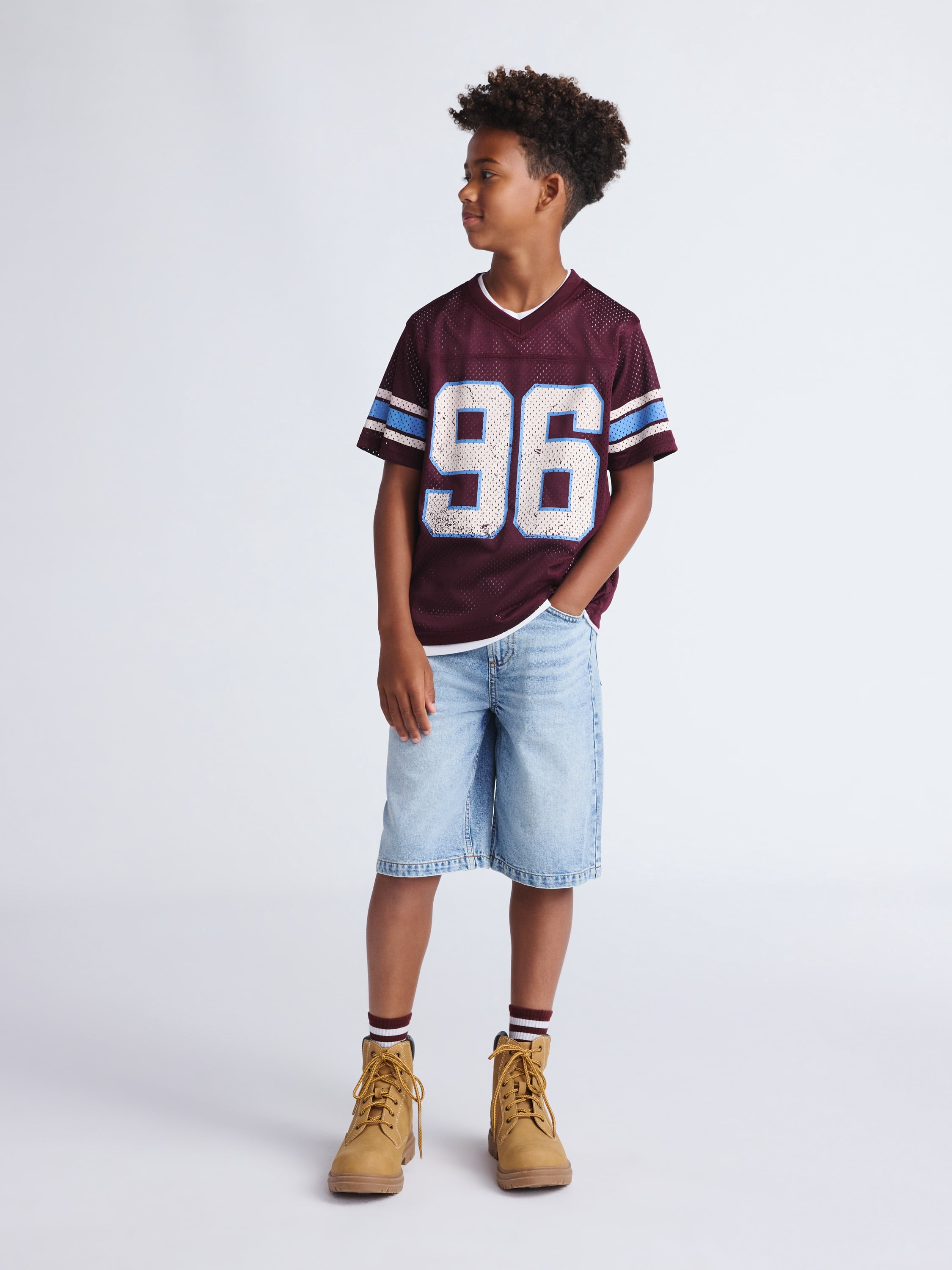 Weekend Academy Boys Mesh Football Jersey, Sizes 4-18