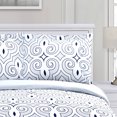 thumbnail image 5 of Superior Reversible Duvet Cover Set, King/ Cal King, White/ Blue, 5 of 5