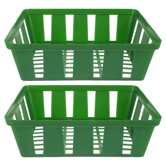 2Pcs Plastic Nursery Growing Baskets Nursery Garden Baskets Plastic Plant Baskets