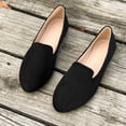 thumbnail image 5 of Miqool Womens Loafers Slip On Flat Shoes Round Toe Faux Suede Moccasins Comfortable Casual Fall Winter Walking Driving Shoes, 5 of 9
