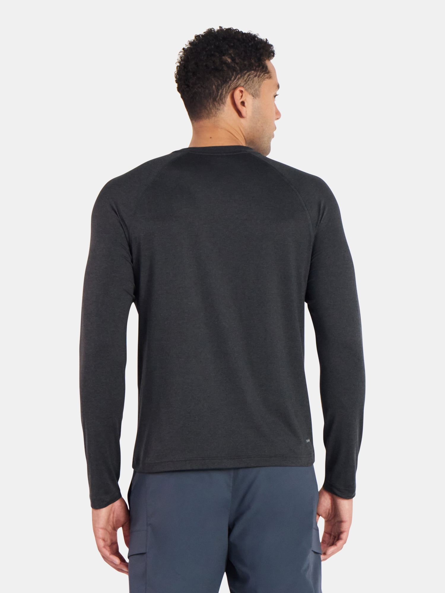 Athletic Works Men's and Big Men's ButterCore Soft Long Sleeve Tee Shirt, Sizes XS-5XL