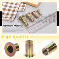 34Pcs 4 Sizes Multi-Grip Rivet Nut Assortment Kit, M4 M5 M6 M8 Zinc ...