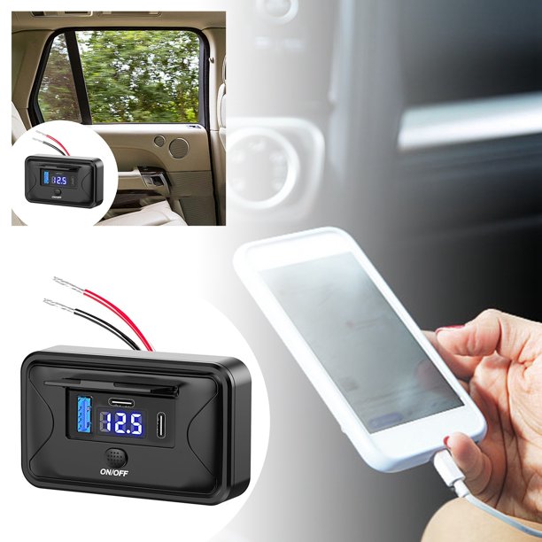 Manténgase conectado: USB versátil con tecnología de carga rápida y diseño elegante. ¡Para todos los vehículos!