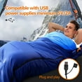 thumbnail image 2 of Sojoy 31-45 C Heated Waterproof Sleeping Bag, Blue, 2 of 8