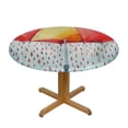 thumbnail image 3 of Orinice Rainy Day Round Table Cover Stain Resistant Washable 100% Polyester Fiber Perfect for Indoor Outdoor Kitchen Dining Wedding Parties Tablecloth 31-35, 3 of 8