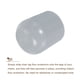 thumbnail image 4 of Protectores de patas de silla, 16 piezas de 7/8" - Tapas redondas de patas de silla de plástico, cubiertas antideslizantes para muebles (gris), 4 of 7