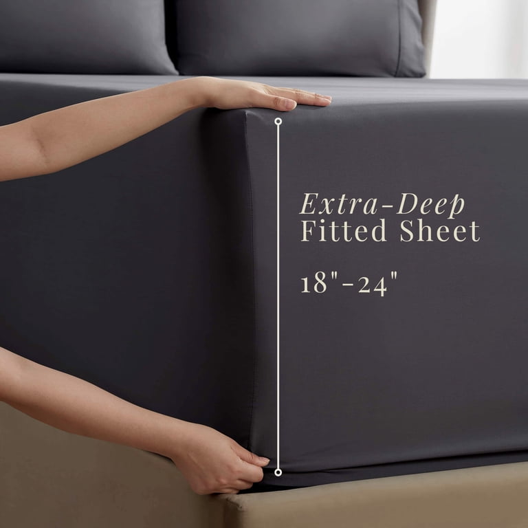 Nestl Queen Extra Deep Pocket Microfiber Sheet Set, 6-Piece photo 5