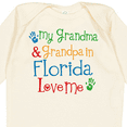 thumbnail image 4 of Inktastic Florida Grandma Grandpa Loves Me Boys or Girls Long Sleeve Baby Bodysuit, 4 of 5