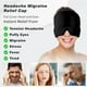thumbnail image 5 of Gorro para aliviar la migraña, alivio de la sinusitis, doble gel, alivio del dolor de cabeza, sensación de frío duradera, envoltura de 360°, negro, 5 of 5