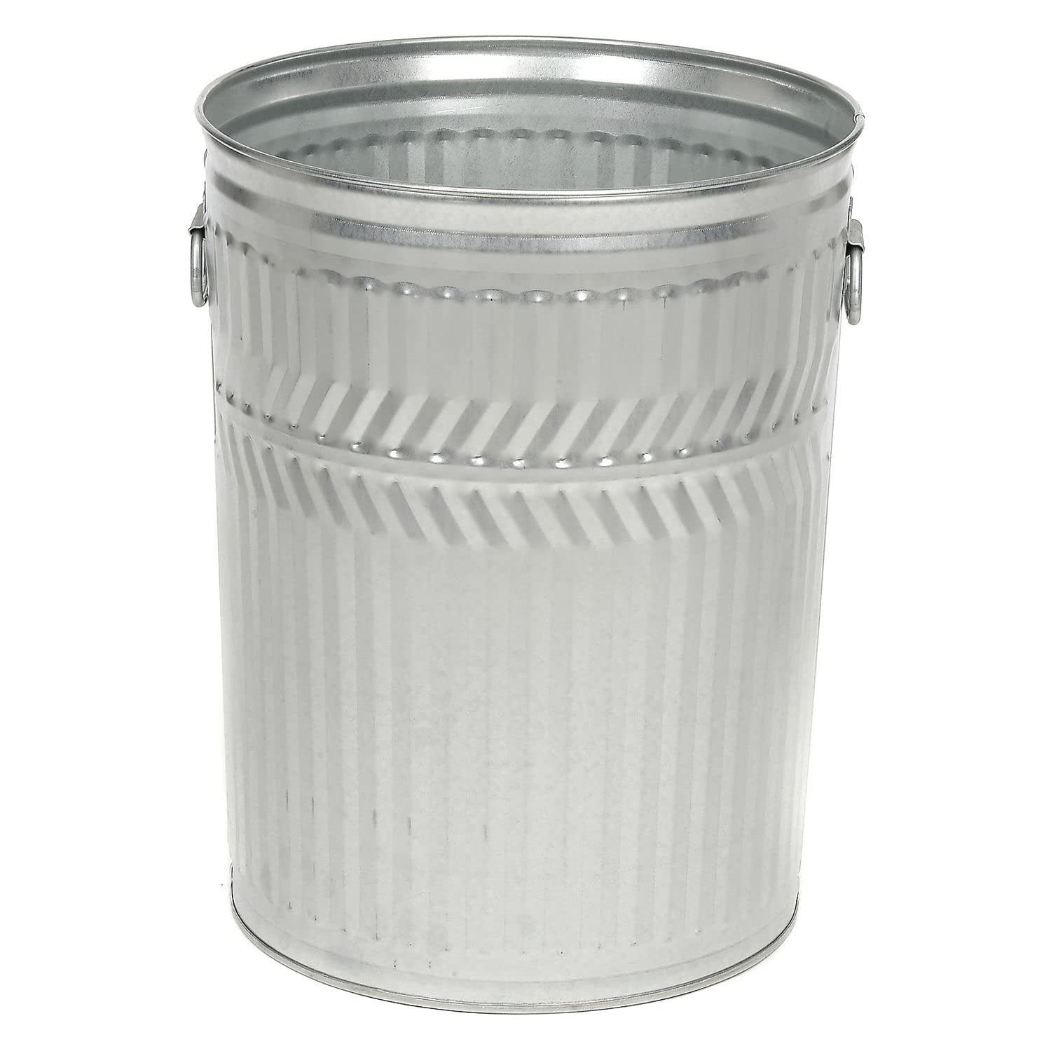 Witt 32 Gallon Outdoor Galvanized Steel Garbage Can, Multicolor