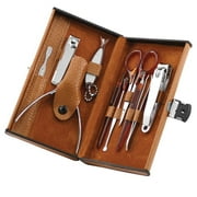 Stainless Steel Hygiene Manicure Pedicure Kit With Portable Travel Case