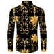 thumbnail image 3 of Camisa de manga larga con estampado 3D de cadena de flores doradas de lujo 2024 para hombre, ropa informal de diseñador para hombre, camisas con botones de solapa, 3 of 5
