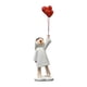 thumbnail image 4 of Estatua de niña nórdica con globo Estatuilla de resina Figura decorativa coleccionable para estantería Mesa Centro de mesa Decoración navideña Regalo Globo blanca Macarena estatua de niña, 4 of 8