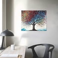thumbnail image 4 of ONETECH Night Lights Tree Canvas Wall Decor for Living Room, Bedroom, Bathroom, Kitchen, Office, Bar, Dining & Guest Room - Ready to Hang 16\x12\, 4 of 4