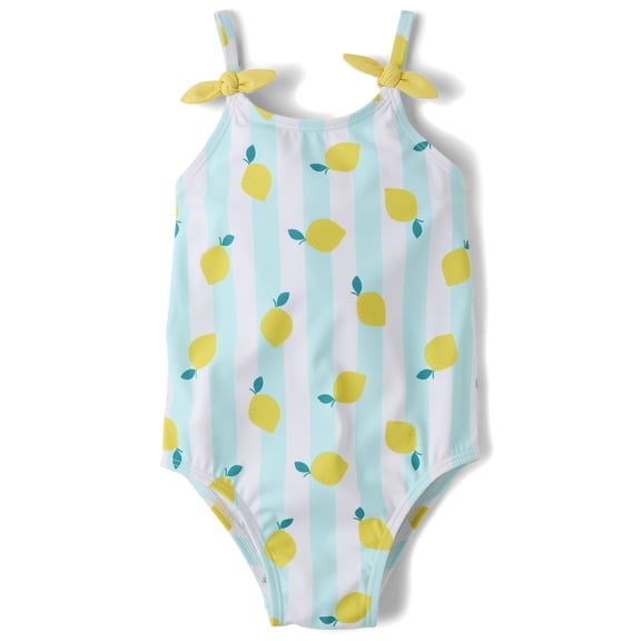 The Children's Place Baby & Toddler Girls Sleeveless Tie Shoulder One Piece Swimsuit, Sizes 6M-5T