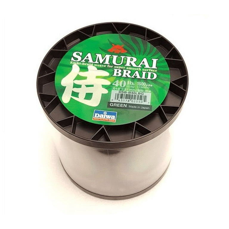 Daiwa DSB-B40LBG Samurai Braided Line 40Lb 1500yd Filler Spool