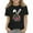 Black, variant on Kids Children Girls Easter Bunny T Shirt Colorful Eggs and Floral Printed T Shirts Casual Crewneck Short Sleeve T Shirts Tops(Brown,3-4 Years)