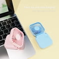 thumbnail image 3 of Portable Folding Fan, Hanging Neck Fan with Desktop Stand, Pocket Small Cooling Fan for Office Outdoor Travel, USB Rechargeable, 3 of 6