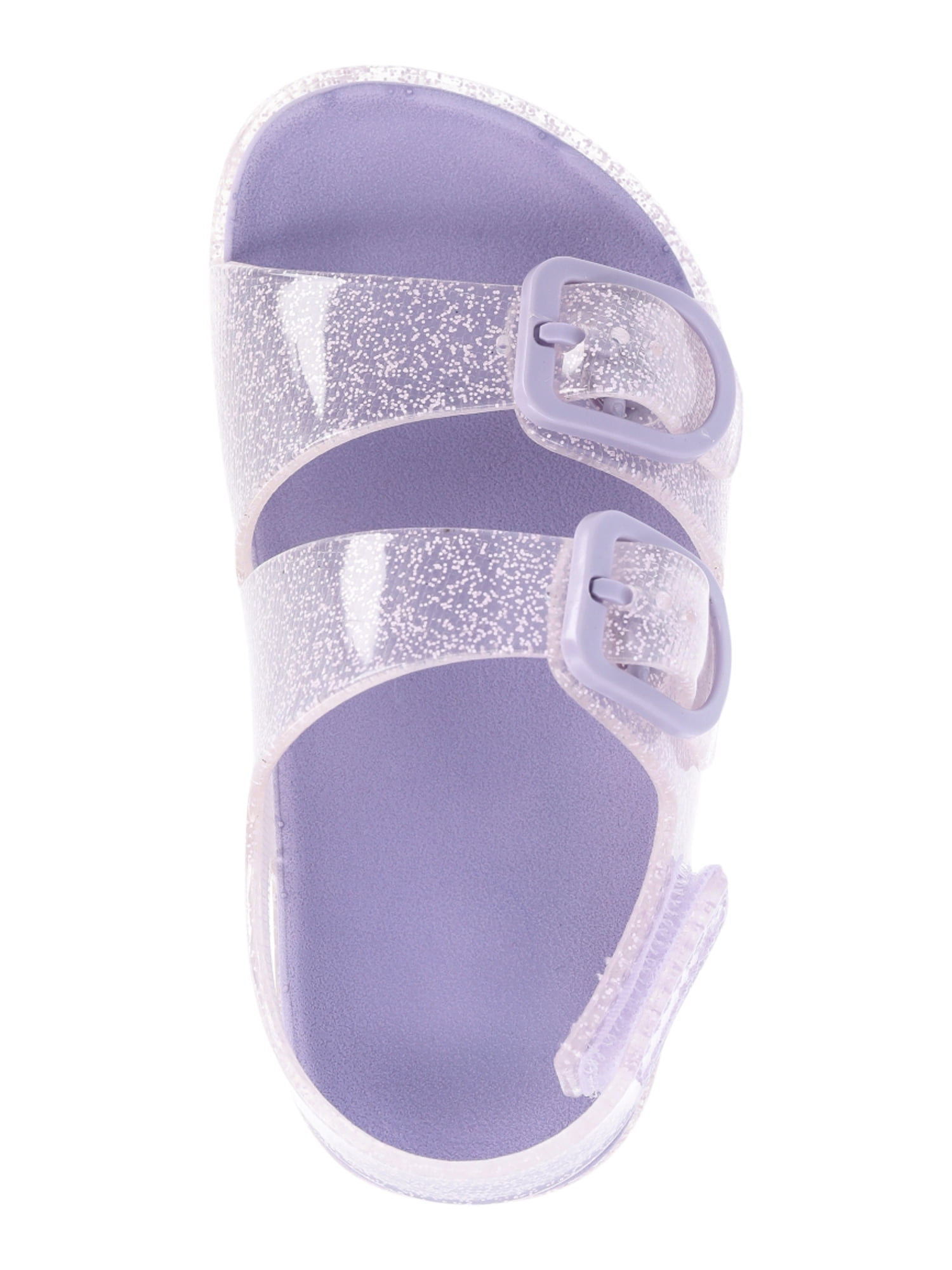 Wonder Nation Toddler Girls Two Buckle Jelly Sandals