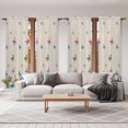 thumbnail image 6 of Vintage Colorful Butterfly Kitchen Curtain for Berdoom Living Room Cafe 72 Inch Length, Watercolor Butterflies Rustic Tiers Curtains Light Filtering Drapes Window Treatment 2 Panels 52"Wx72"L, 6 of 8