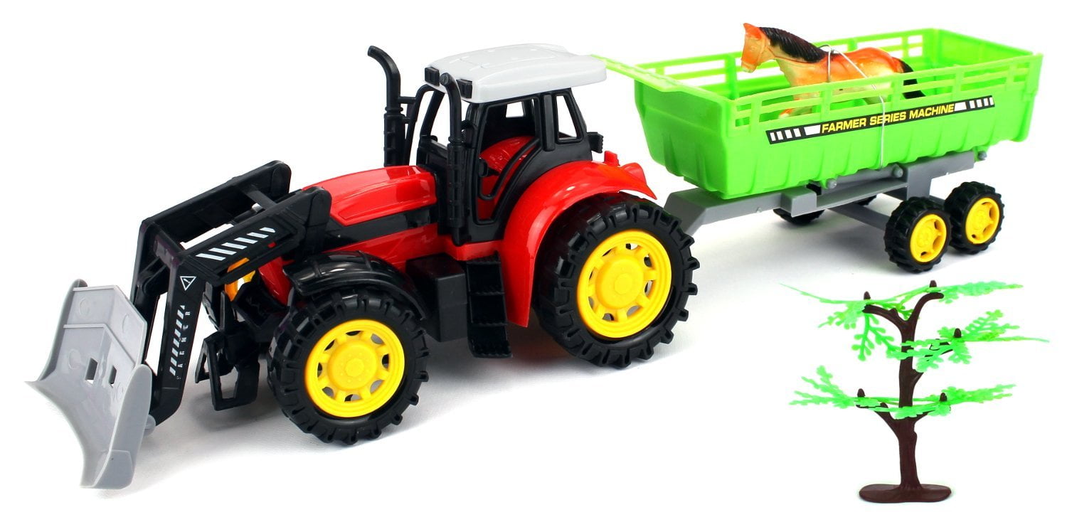 Super Farm Tractor Friction Children's Kid's Toy Truck Playset w