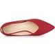 thumbnail image 4 of Zapatos de tacón bajo grueso Allegra K sin cordones para mujer Borgoña EE. UU. 7, 4 of 6