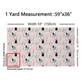 thumbnail image 3 of Feelyou Pink Xmas Tree Fabric by the Yard 1 Yard for Girl, Winter Festivals Home Decor Fabric by the Yard, Cartoon Christmas Style Sewing Fabric, Lightweight Room Decor, 3 of 6
