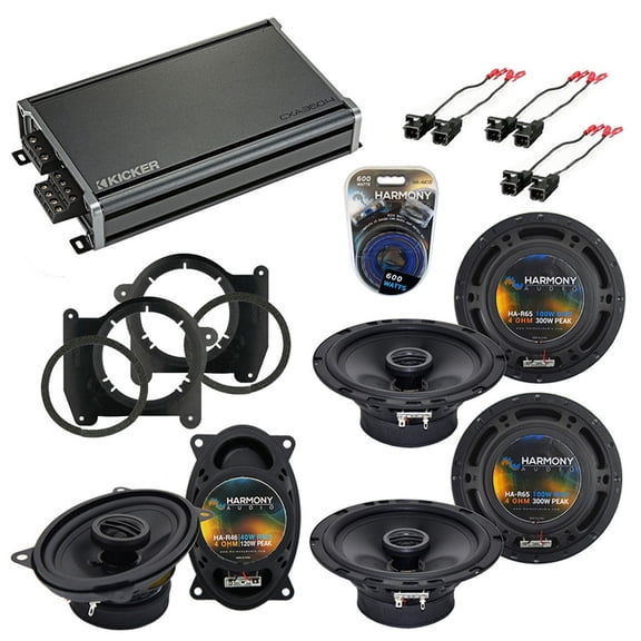 Fits Chevy S-10 Blazer 1995-1997 Speaker Upgrade Harmony R46 R65 & CXA360.4 Amp